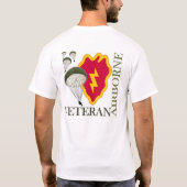 25e ID Airborne Veteran T-shirt (Achterkant)