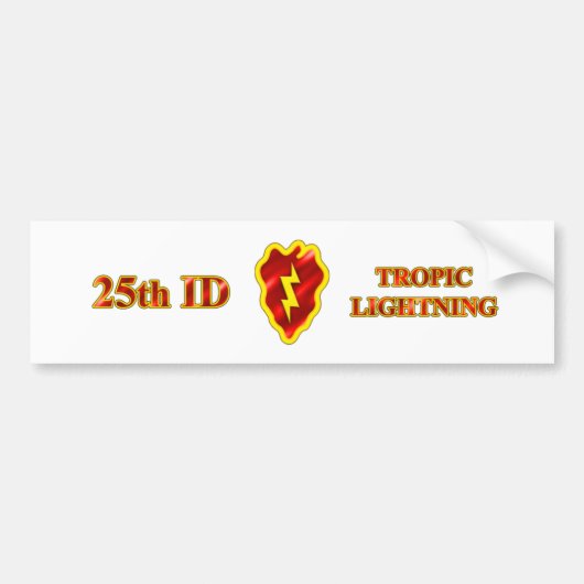 25e ID Tropic Lightning Bumpersticker (Voorkant)