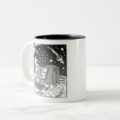 25e IFComp-Mok Tweekleurige Koffiemok (Voorkant links)