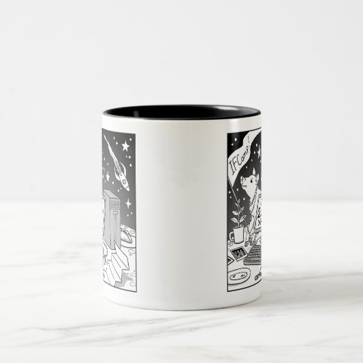 25e IFComp-Mok Tweekleurige Koffiemok (Center)