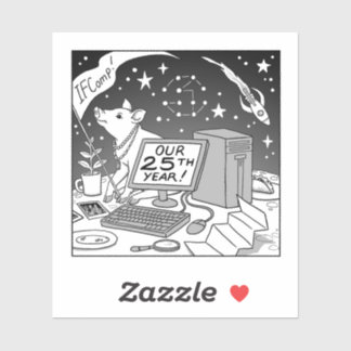 25e IFComp-Sticker Sticker