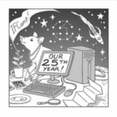 25e IFComp-Sticker Sticker (Voorkant)