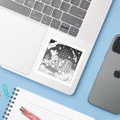 25e IFComp-Sticker Sticker (Laptop met iPhone)