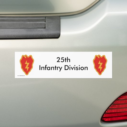 25e Inf Div b-s Bumpersticker (Op auto)