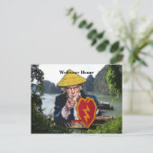 25e Inf Div ID infanterie divisie veteranen dieren Briefkaart (Staand voorkant)