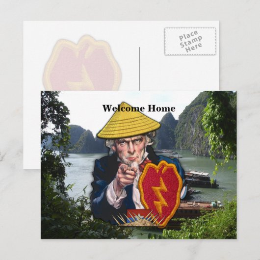 25e Inf Div ID infanterie divisie veteranen dieren Briefkaart (Voorkant / Achterkant)