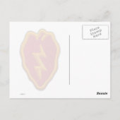 25e Inf Div ID infanterie divisie veteranen dieren Briefkaart (Achterkant)