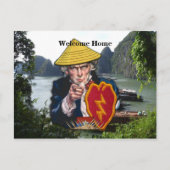 25e Inf Div ID infanterie divisie veteranen dieren Briefkaart (Voorkant)