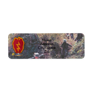 25e INF DIV infanteriedivisie veteranen Vietnam Etiket
