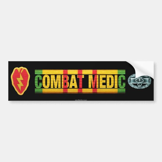 25e Inf. Div. Vietnam COMBAT MEDIC Sticker (Voorkant)