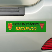 25E INFANTERIE RECONDO BUMPERSTICKER (Op auto)