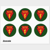 25e infanterie Recondo pocket patch Ronde Sticker (Vel)