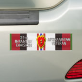 25e Infanteriedivisie Afghanistan Veteraan Bumpersticker (Op auto)