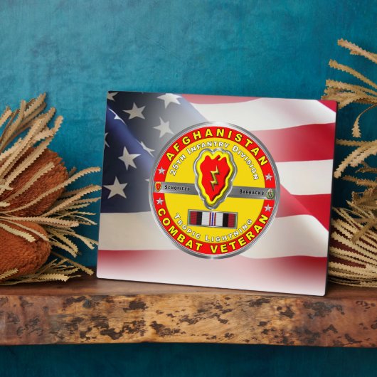 25e infanteriedivisie Afghanistan Veteraan Fotoplaat (Zijkant)