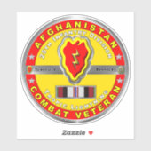 25e infanteriedivisie Afghanistan Veteraan Sticker (Vel)