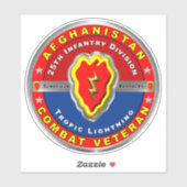 25e infanteriedivisie Afghanistan Veteraan Sticker (Vel)
