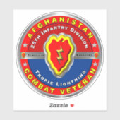 25e infanteriedivisie Afghanistan Veteraan Sticker (Vel)