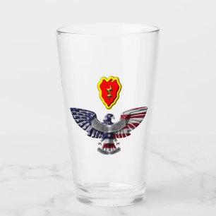 25e infanteriedivisie Airborne Eagle Veteran Glas