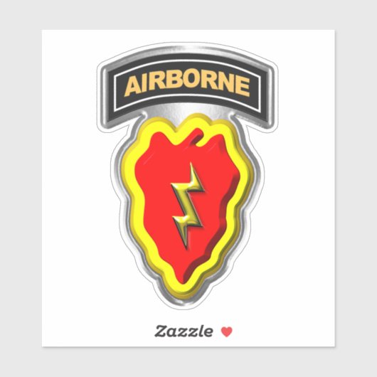 25e infanteriedivisie Airborne Sticker (Vel)