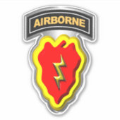 25e infanteriedivisie Airborne Sticker (Voorkant)