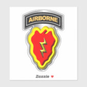 25e infanteriedivisie Airborne Sticker (Vel)