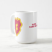 25e Infanteriedivisie Badge - gepersonaliseerd Koffiemok (Voorkant links)