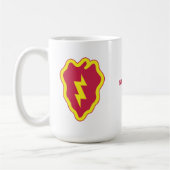 25e Infanteriedivisie Badge - gepersonaliseerd Koffiemok (Links)