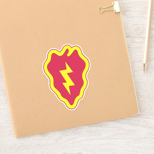 25e Infanteriedivisie Badge Sticker (Notitieboek)