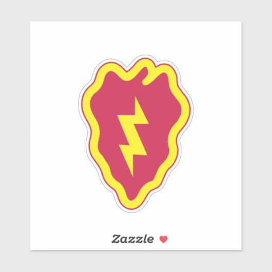 25e Infanteriedivisie Badge Sticker (Vel)