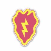 25e Infanteriedivisie Badge Sticker (Voorkant)