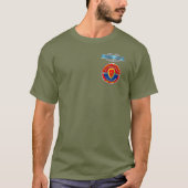 25e Infanteriedivisie CIB Gepensioneerde veteraan T-shirt (Voorkant)