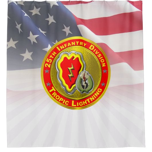 25e infanteriedivisie douchegordijn (Voorkant)