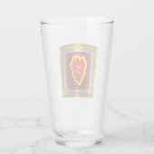 25e infanteriedivisie Gepersonaliseerd pleister Glas (Achterkant)