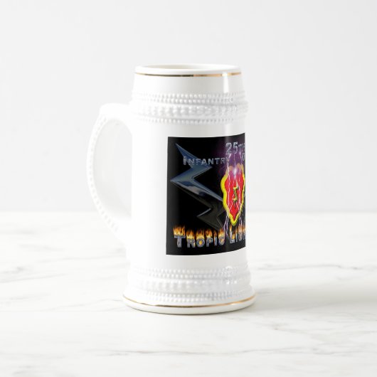 25e infanteriedivisie Gift Stein Bierpul (Voorkant links)