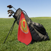 25e Infanteriedivisie Golfhanddoek (Groen)