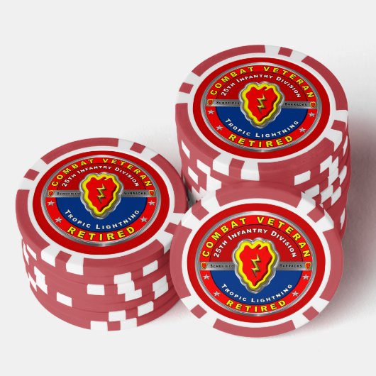 25e infanteriedivisie, in ruste poker chips (Opstapeling)
