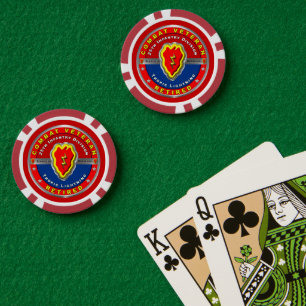25e infanteriedivisie, in ruste poker chips