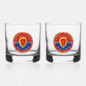 25e infanteriedivisie, in ruste whisky glas (Voorkant)