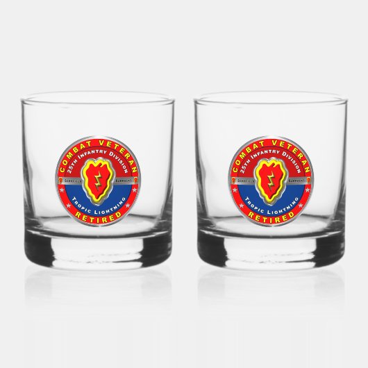 25e infanteriedivisie, in ruste whisky glas (Voorkant)