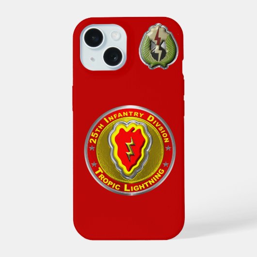 25e Infanteriedivisie iPhone 15 Case (Achterkant)