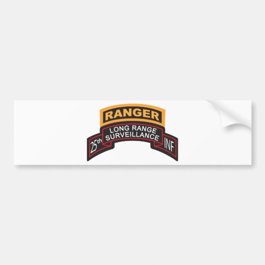 25e infanteriedivisie LRS scrol, tabblad Ranger Bumpersticker (Voorkant)