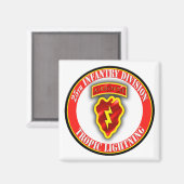 25e infanteriedivisie magneet (Voorkant / Achterkant)