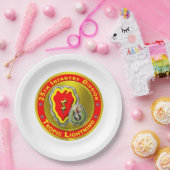 25e infanteriedivisie papieren bordje (Feest)