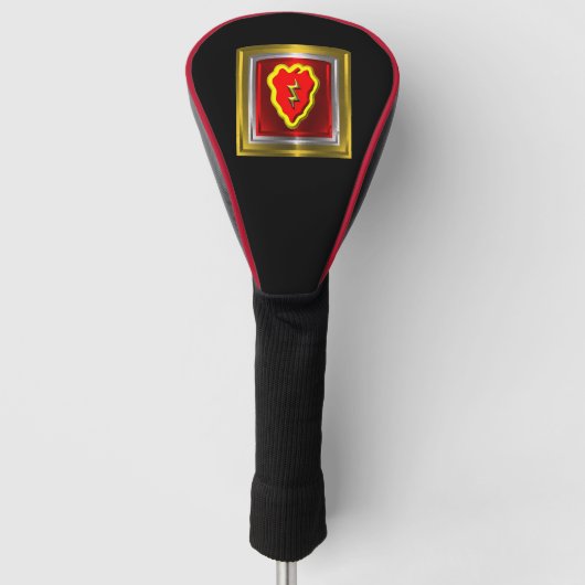 25e Infanteriedivisie Patch Golfheadcover (Voorkant)