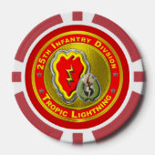 25e infanteriedivisie poker chips (Voorkant)