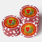 25e infanteriedivisie poker chips (Opstapeling)