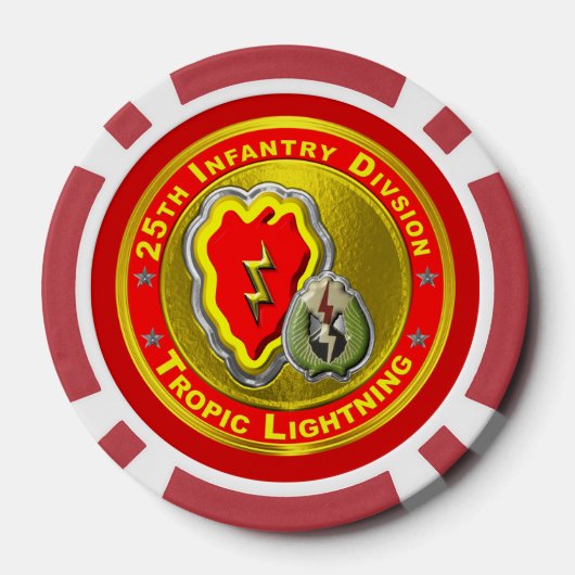 25e infanteriedivisie poker chips (Achterkant)