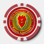25e infanteriedivisie poker chips (Voorkant)
