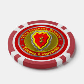 25e infanteriedivisie poker chips (Enkel)