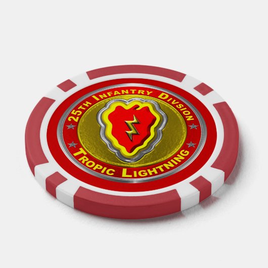 25e infanteriedivisie poker chips (Enkel)